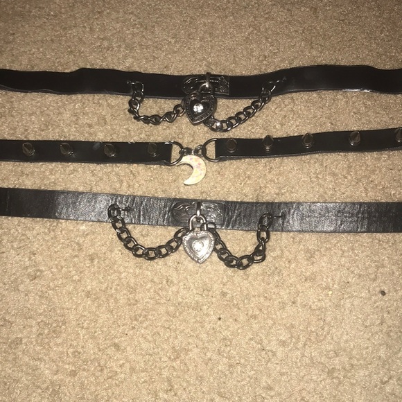 Accessories 3 Chokers Collars Poshmark